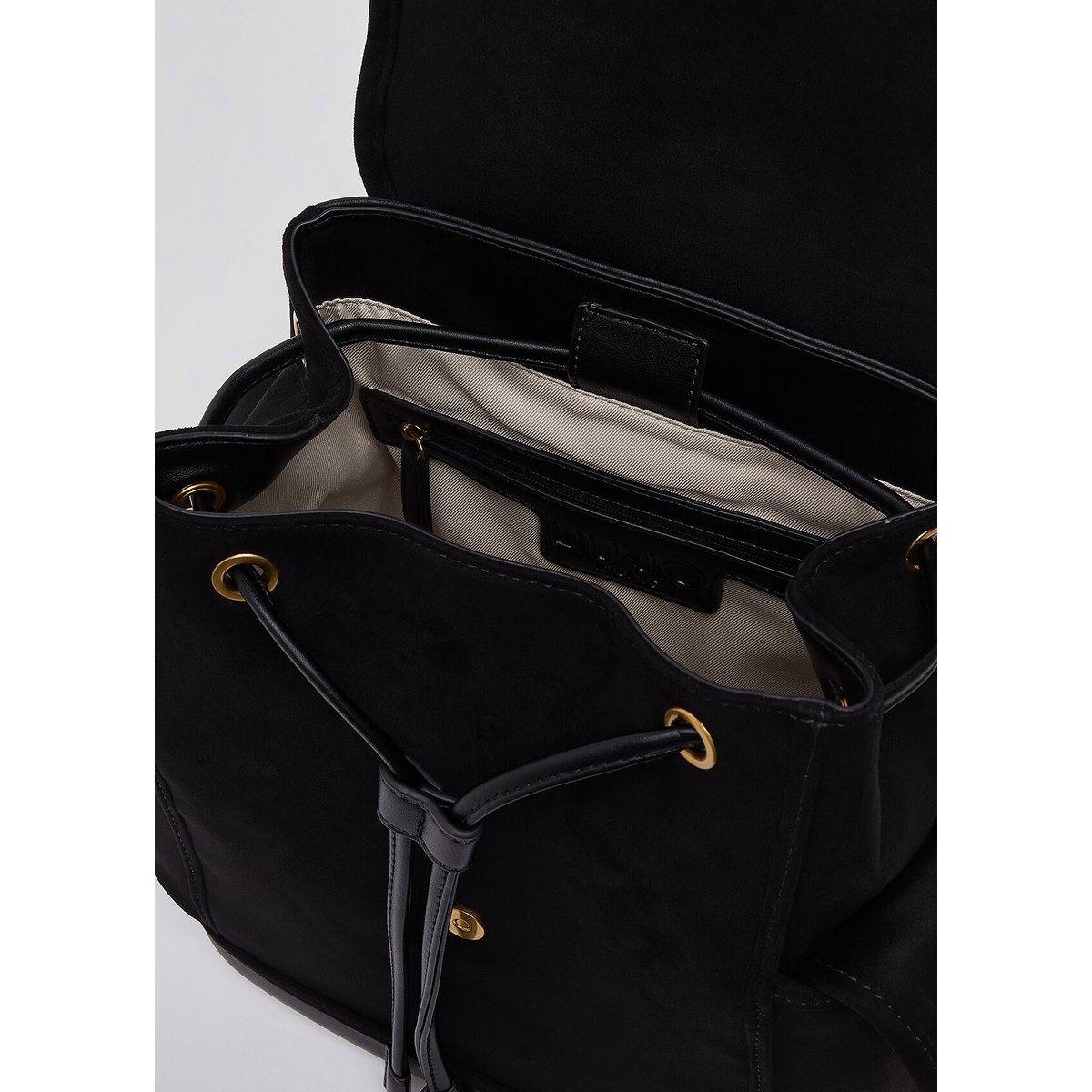 Sac à dos en microfibre noir, LIU JO