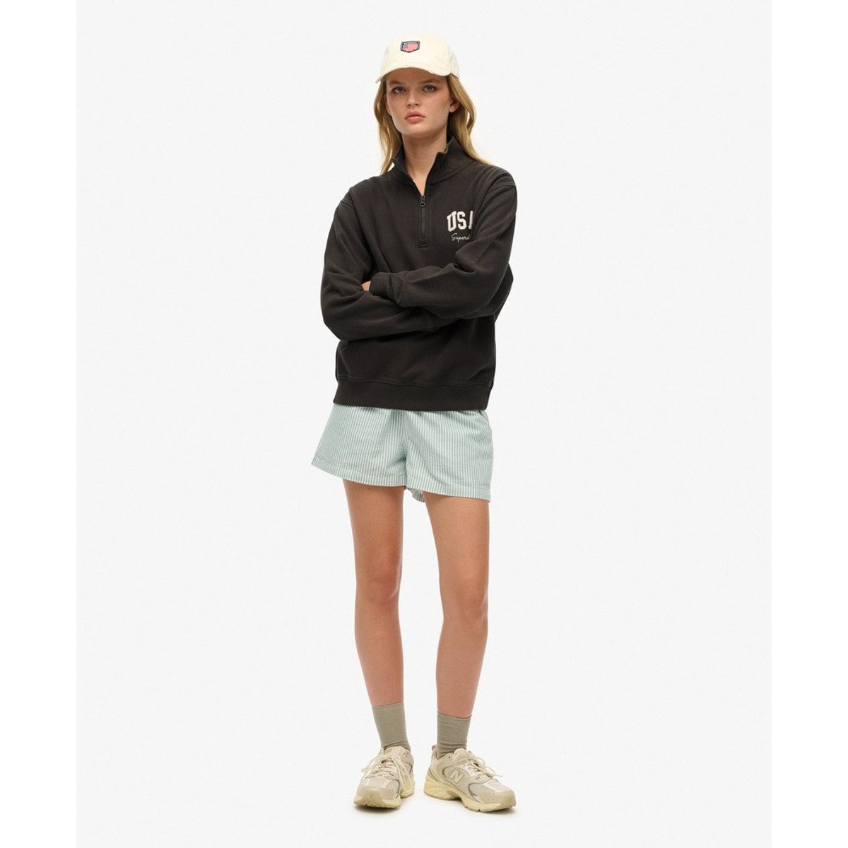 Pull camionneur Athletic Essentials anthracite, SUPERDRY