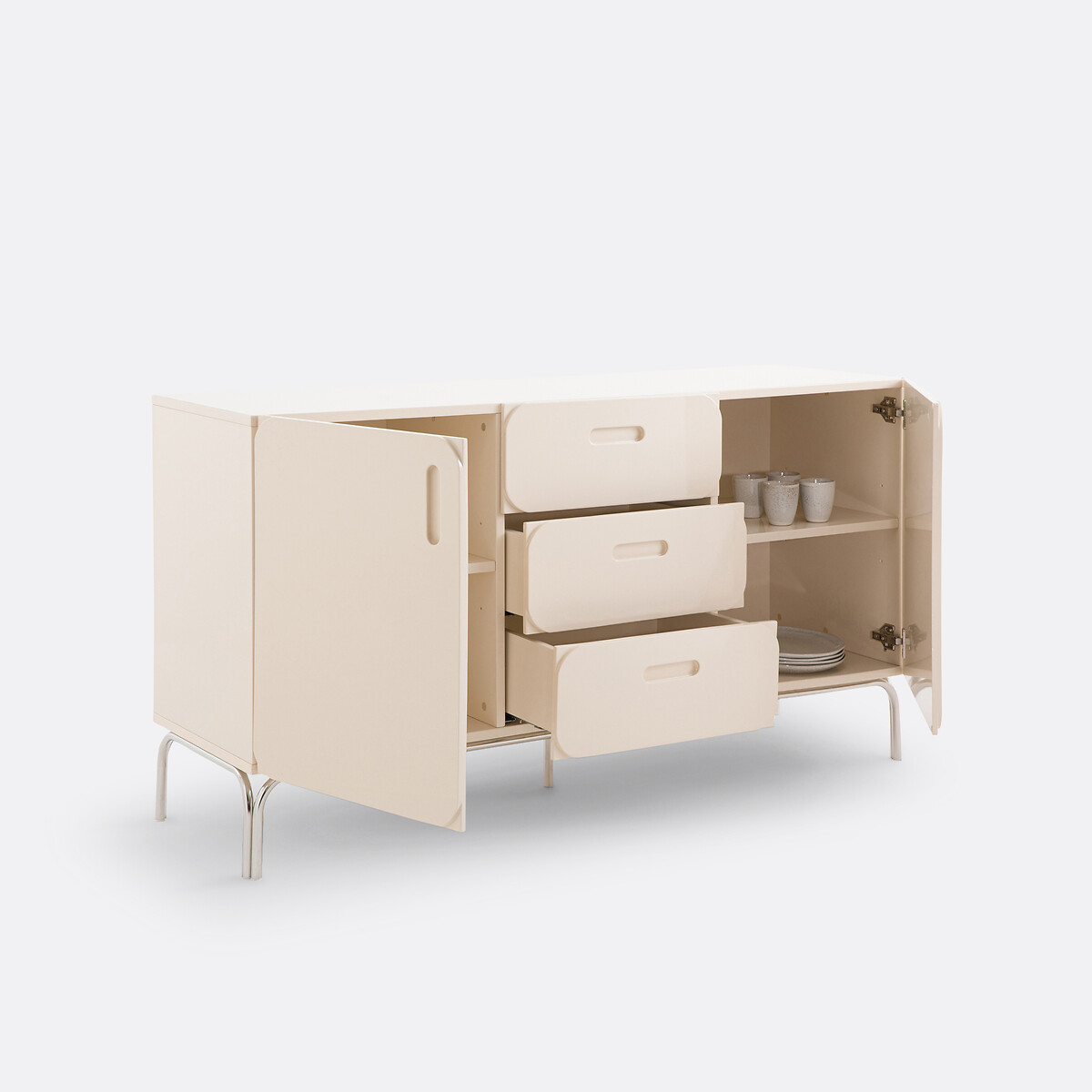 Buffet 2 portes 3 tiroirs Navel beige, LA REDOUTE INTERIEURS