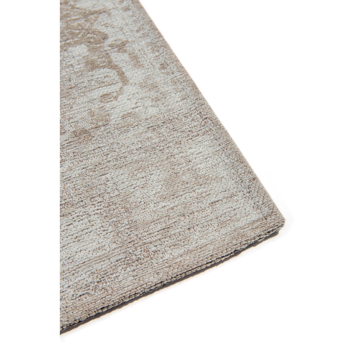 Tapis salon et chambre moderne tissé plat CROWN gris, NOVATREND