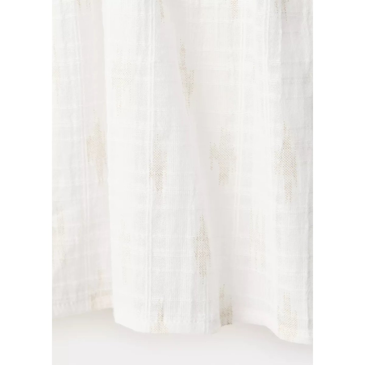 Chemise 100 % coton froncé blanc cassé, MANGO TEEN