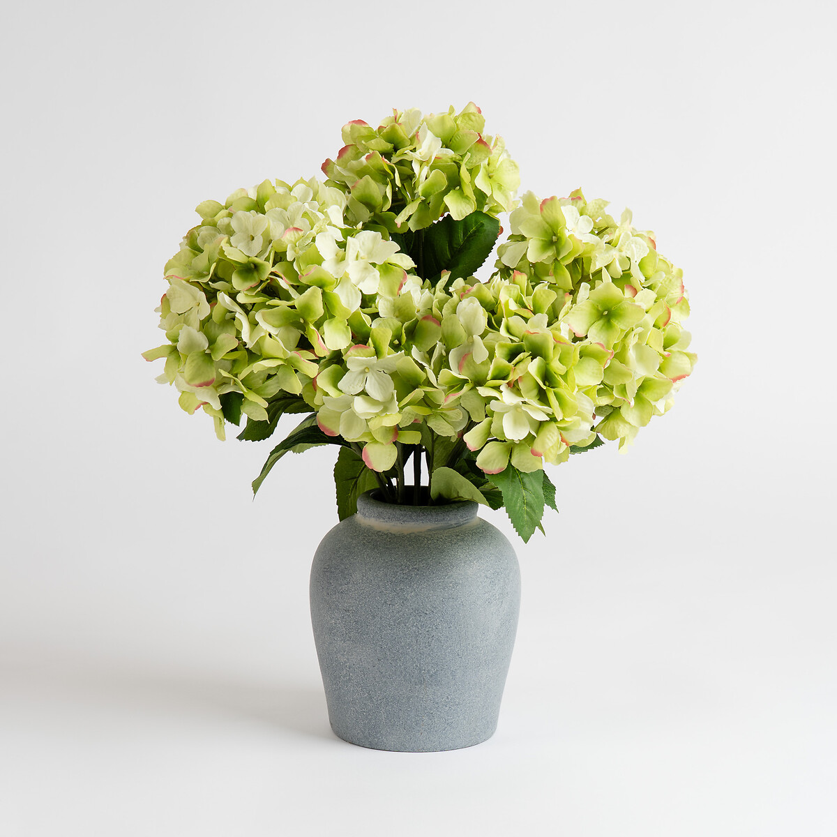 50cm Artificial Hydrangeas in Grey Vase grey, SO'HOME