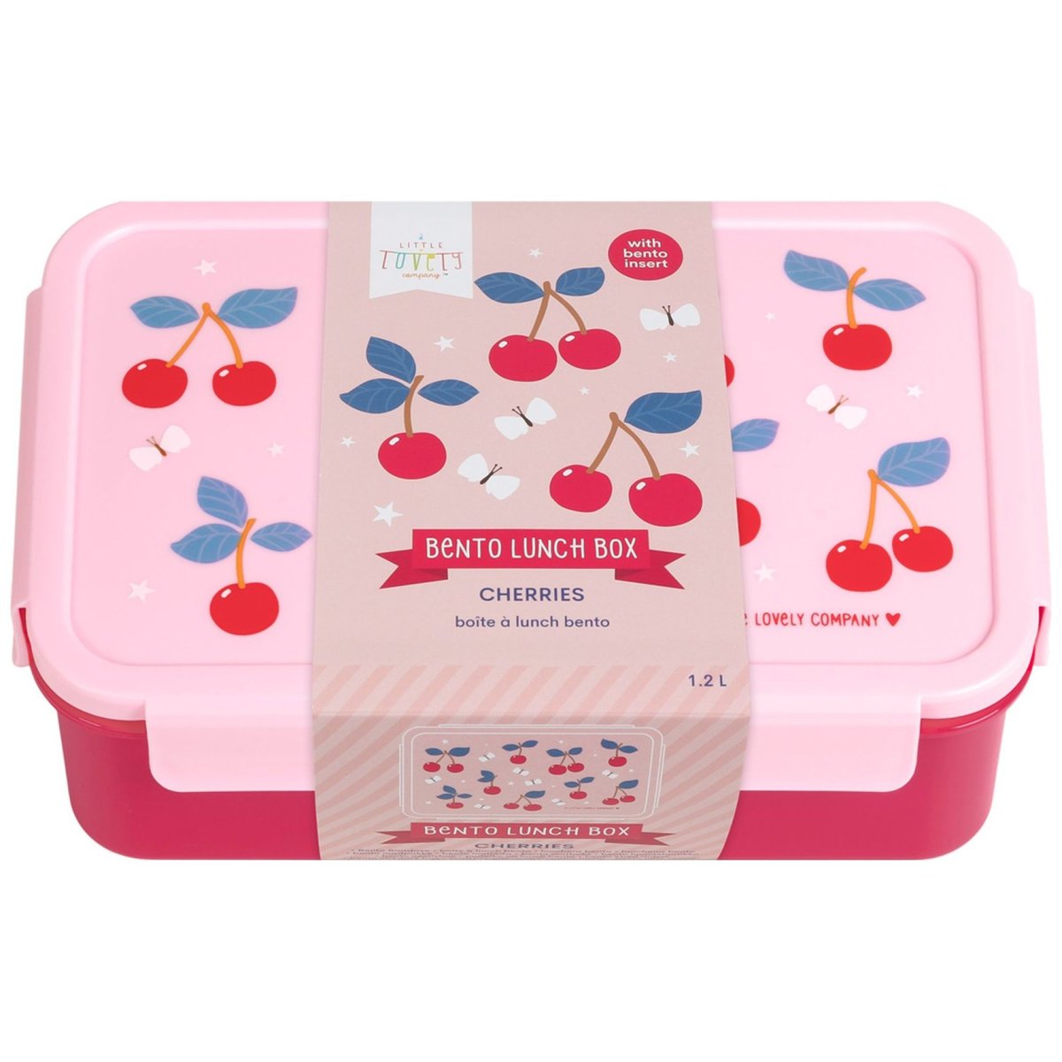 Lunch box rose, rouge, violet, A LITTLE LOVELY COMPANY