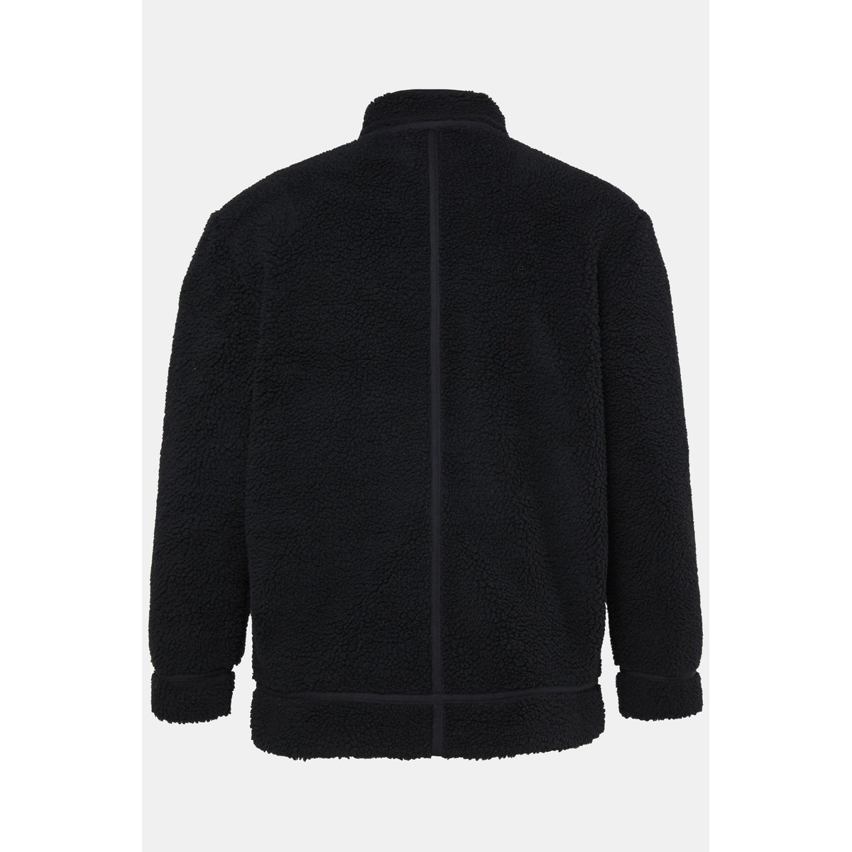 Veste en polaire bouclée, coupe décontractée noir, STHUGE