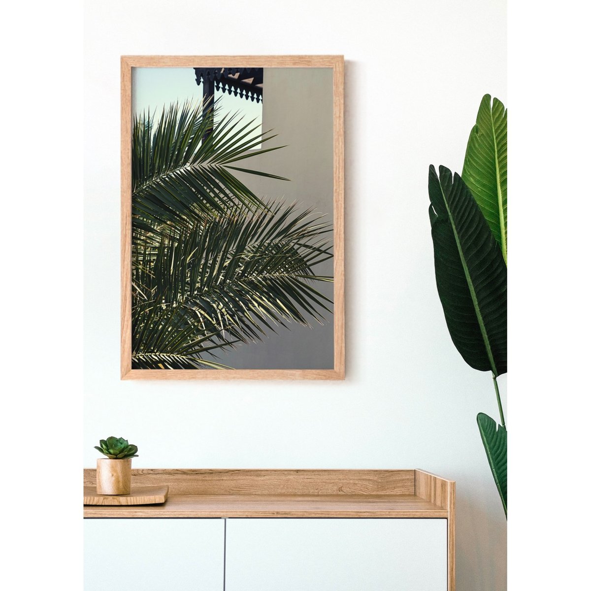 Affiche Nature Palmier blanc, L'AFFICHERIE