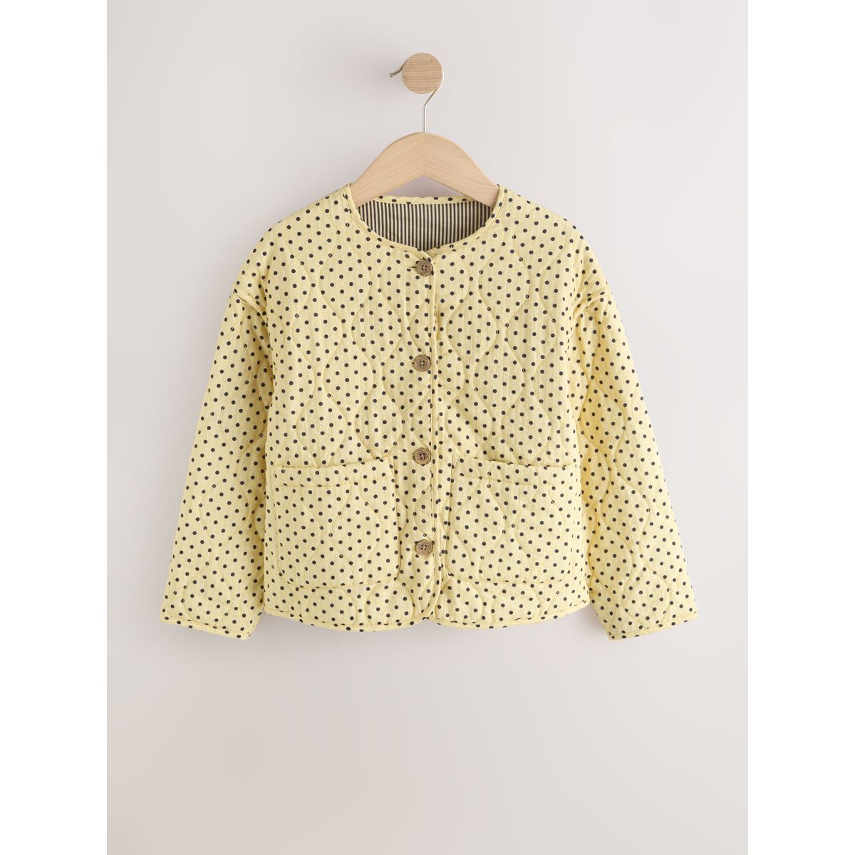 Veste matelassée en coton jaune et noir, NEXT