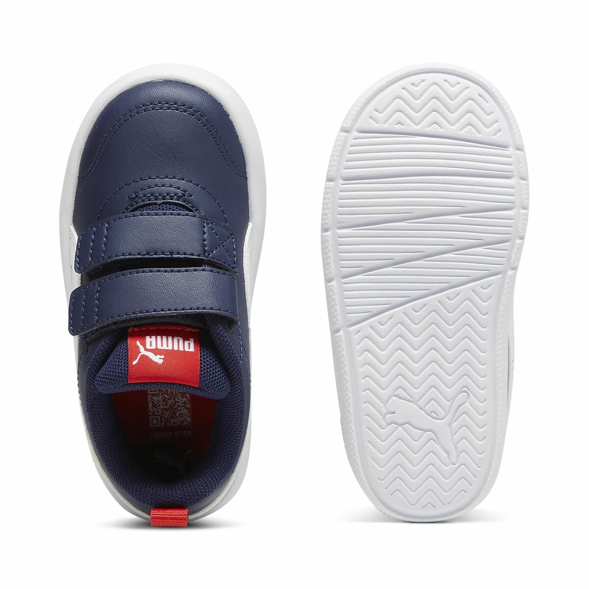 Baskets Courtflex V3 bleu marine/blanc, PUMA