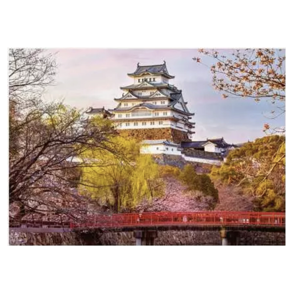 Puzzle 1000 pieces - Le chateau d'Himeji couleur unique, RAVENSBURGER