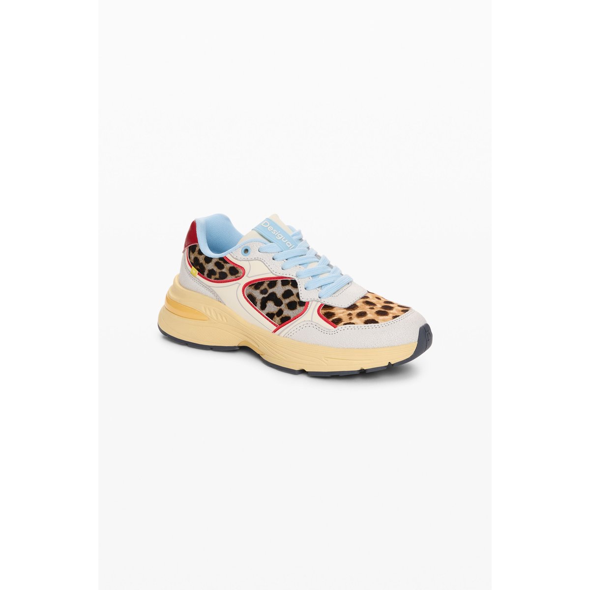 Baskets runner en cuir multicolore, DESIGUAL
