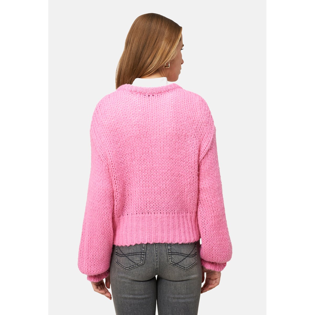 Pullover mit logostickerei patch pinkpink, ZERO