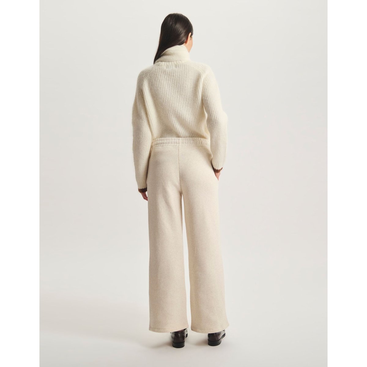 Pantalon Britney en coton beige, INES DE LA FRESSANGE PARIS