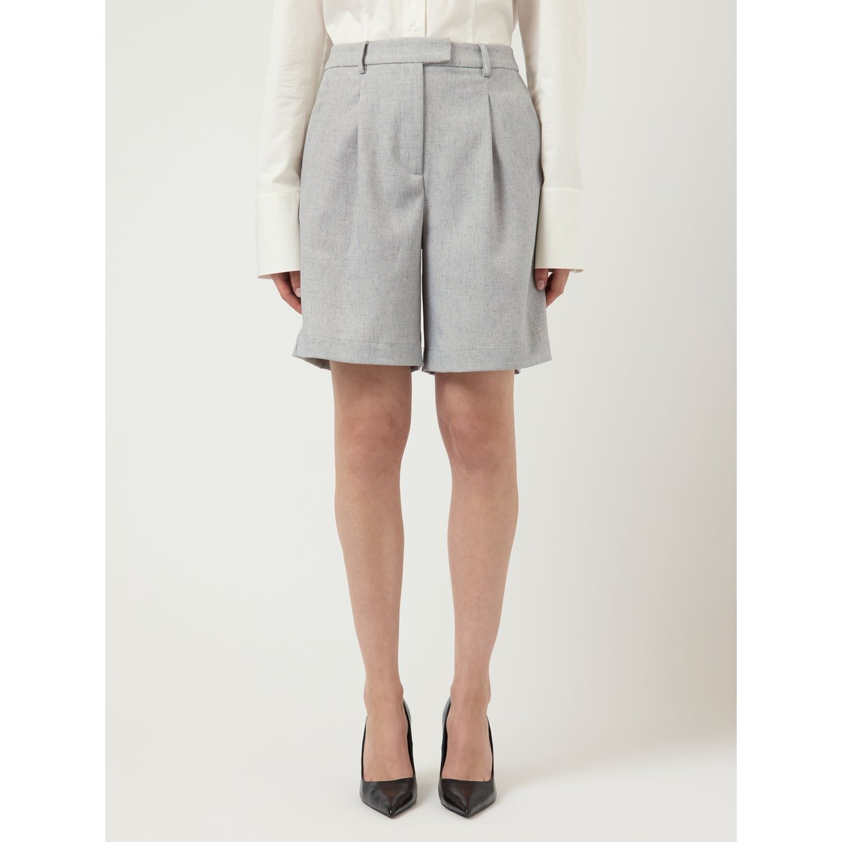Short gris - light grey melange, YAS