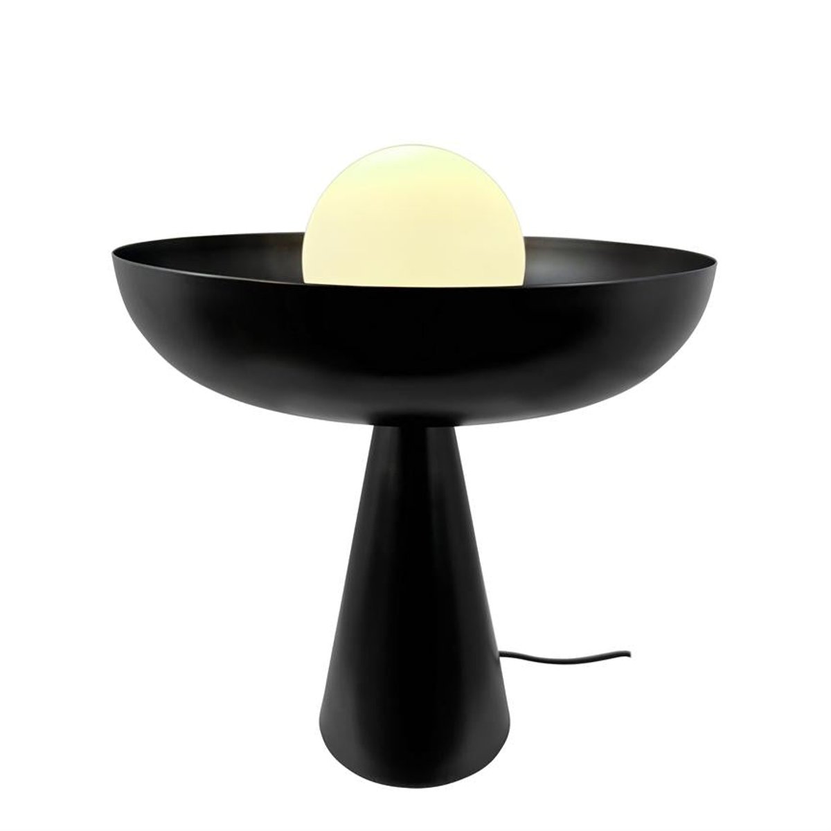 Lampe à poser en Métal et verre AVA noir, DYBERG LARSEN