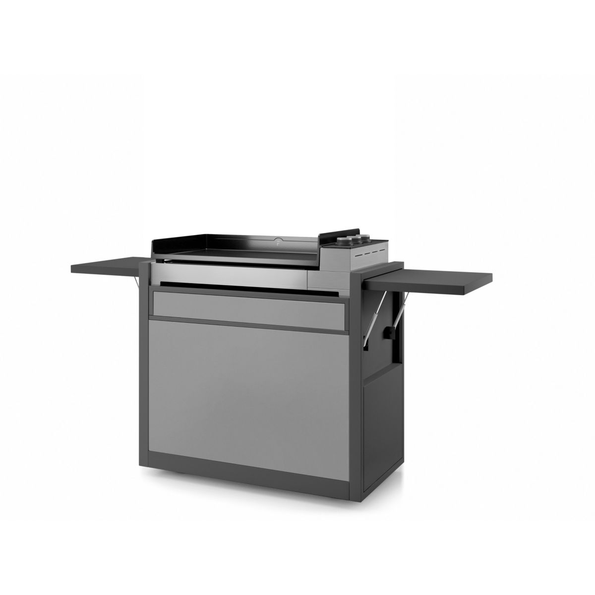 Chariot Plancha CH PAF75NG Acier Noir/Gris inox, FORGE ADOUR