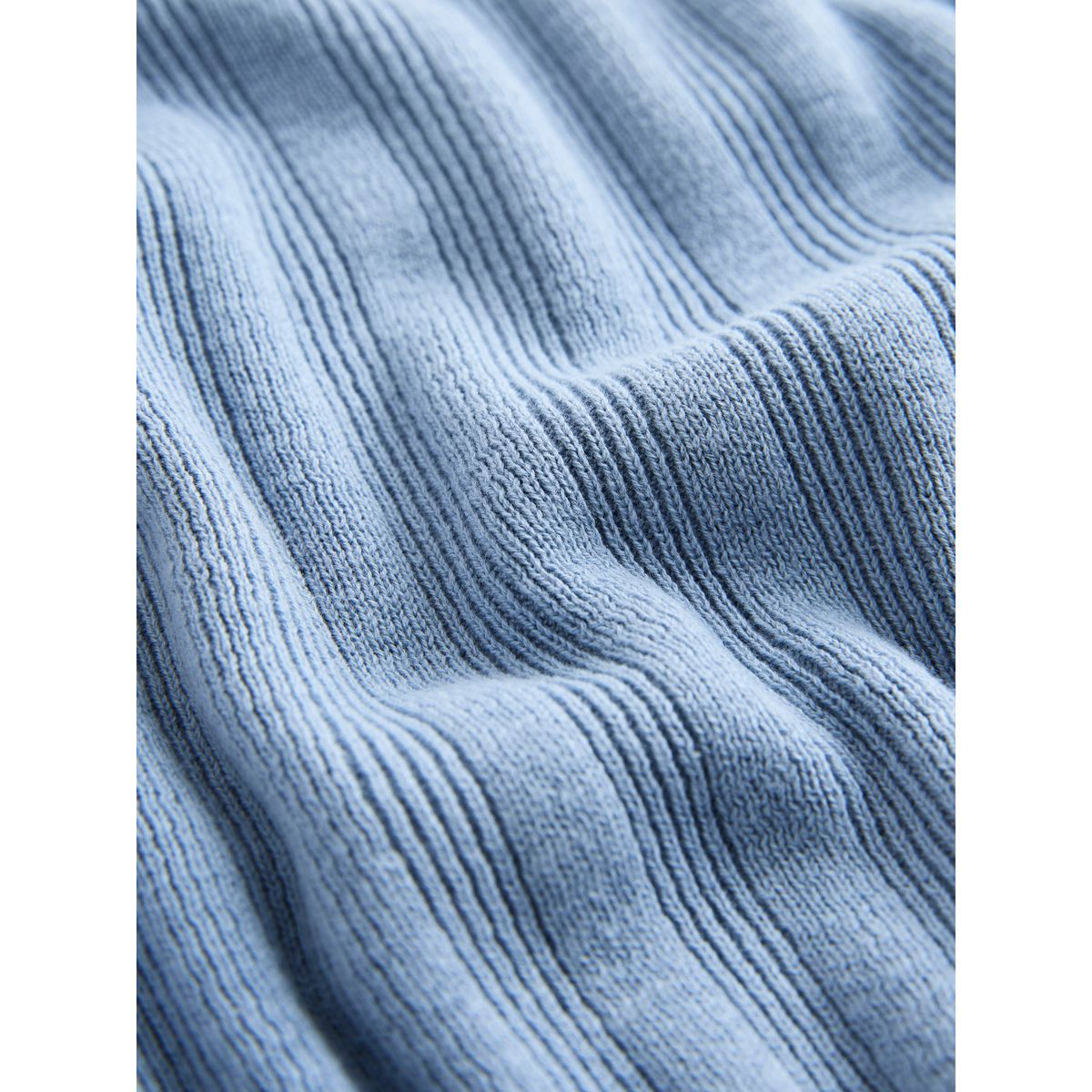 Polo en maille avec col boutonné bleu, NEXT