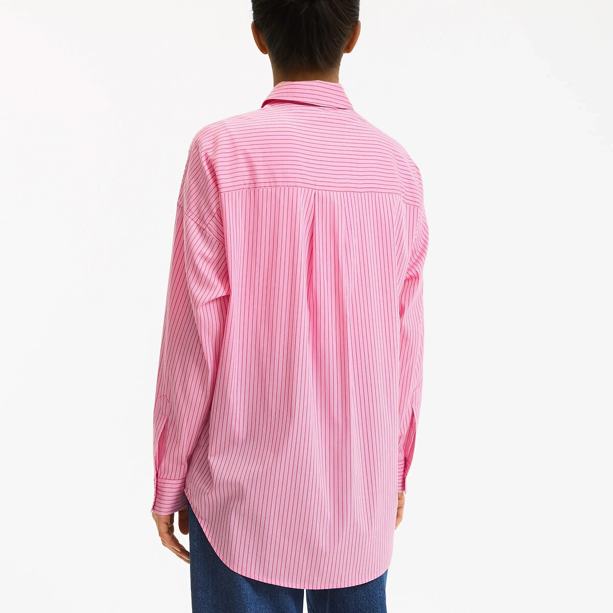 Chemise rayée ample, Signature APOLLINE rayé rose, LA REDOUTE COLLECTIONS