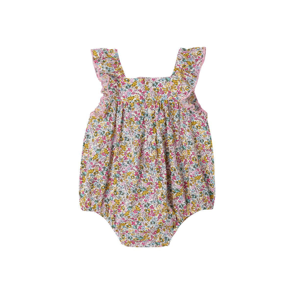 Barboteuse volants coton multicolore, ENVIE DE FRAISE