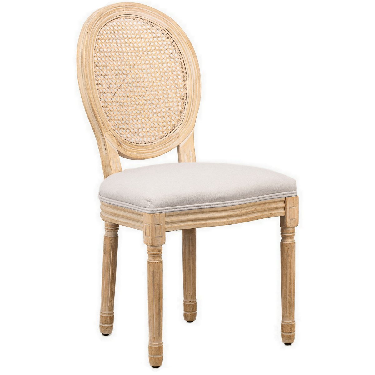 Lot de 2 chaises classiques, RICHELIEU gris clair, NORDLYS