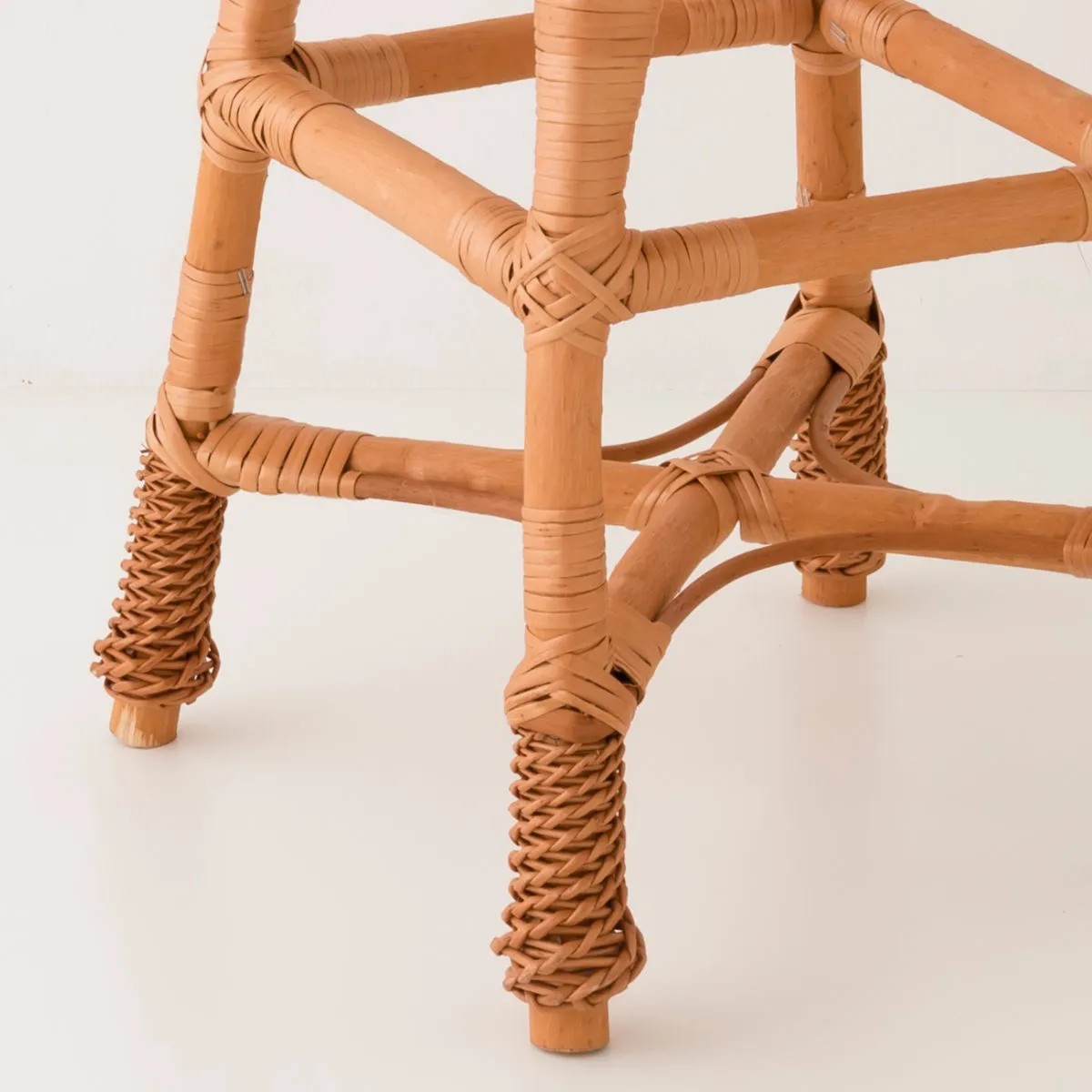 Tabouret de bar en osier marron, KOK