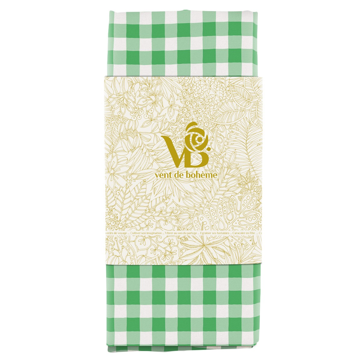 Toile outdoor pour chilienne ou transat LISETTE vert, VENT DE BOHÈME