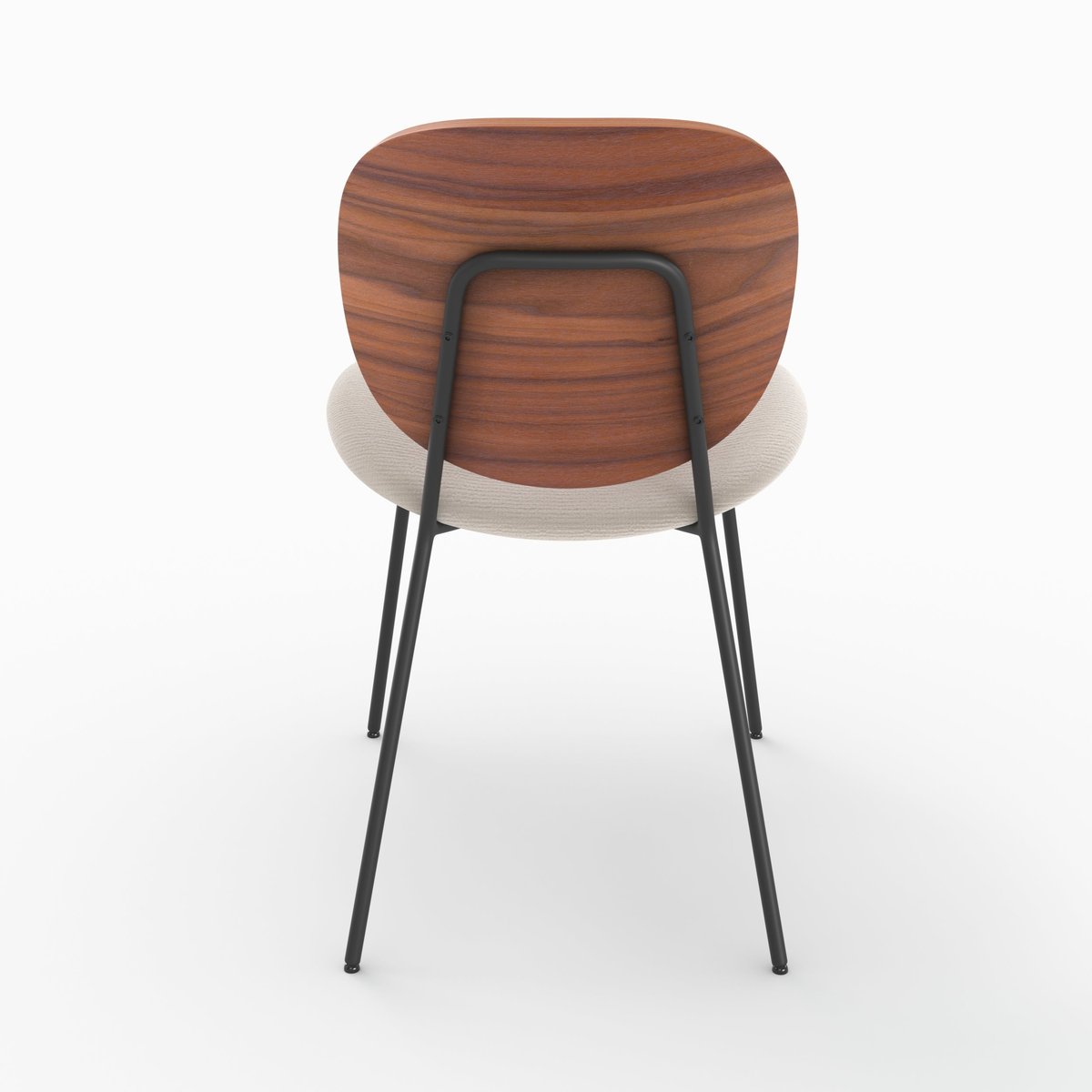 Lot de 2 chaises en tissu chiné - SIMONE beige chiné, MAISON PAVANE