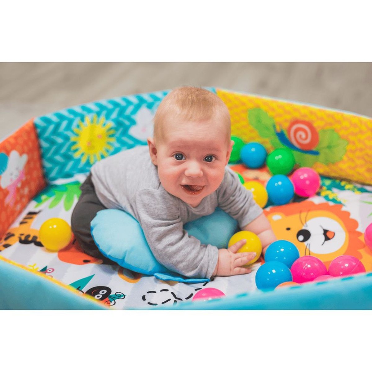 Tapis d'éveil avec arche Jungle couleur unique, FILLIKID