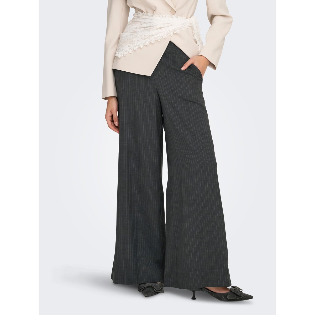 Pantalon dark grey melange, JDY