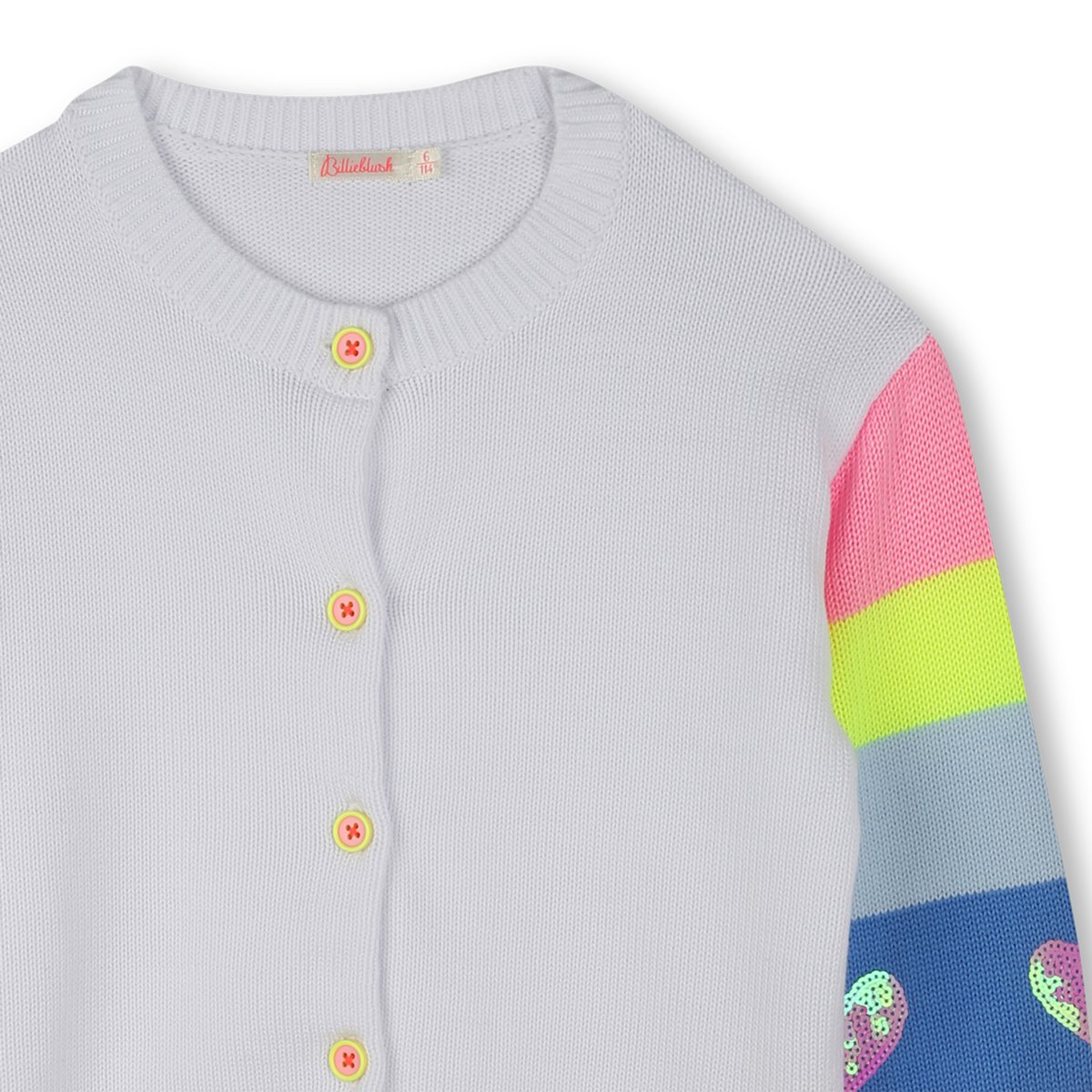 Cardigan en tricot blanc, BILLIEBLUSH