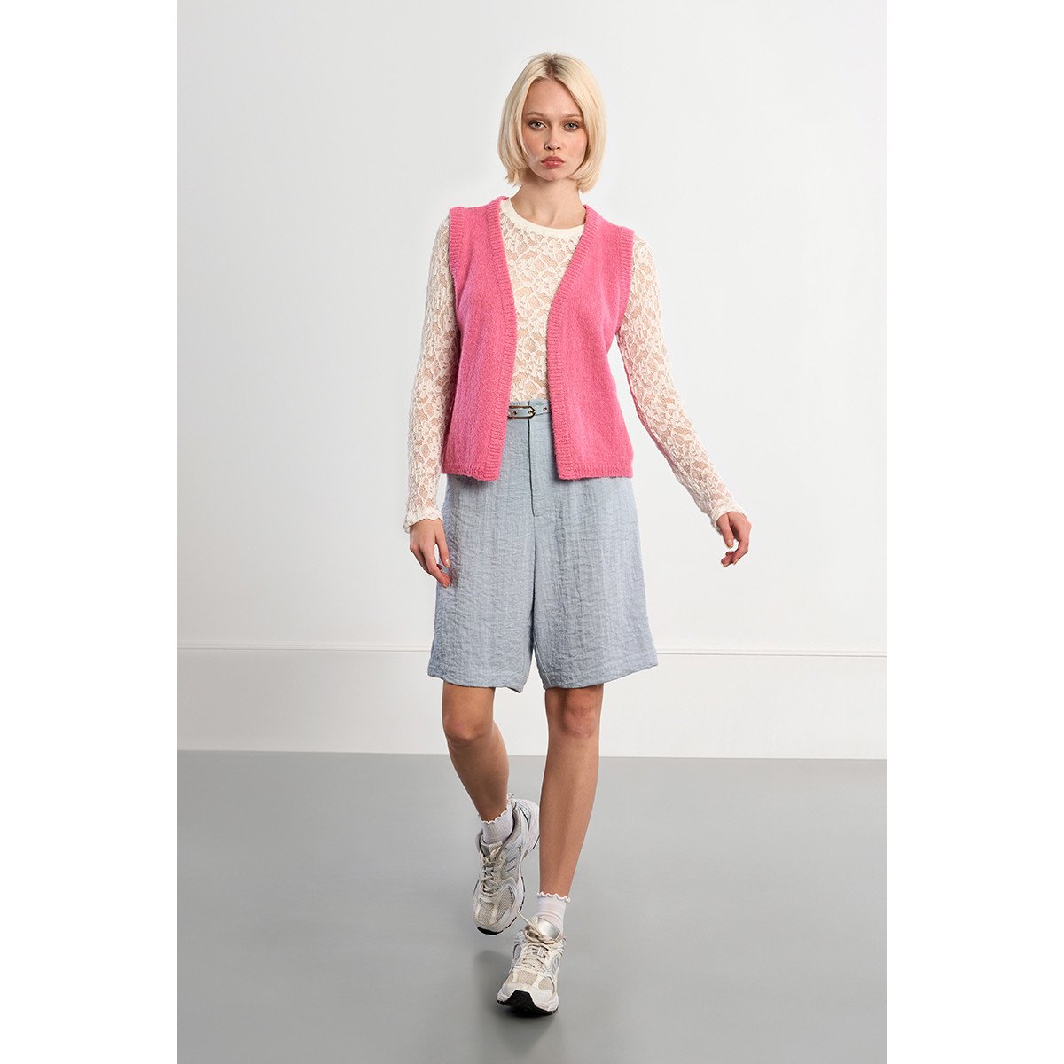 Boléro sans manches rose, LILI SIDONIO