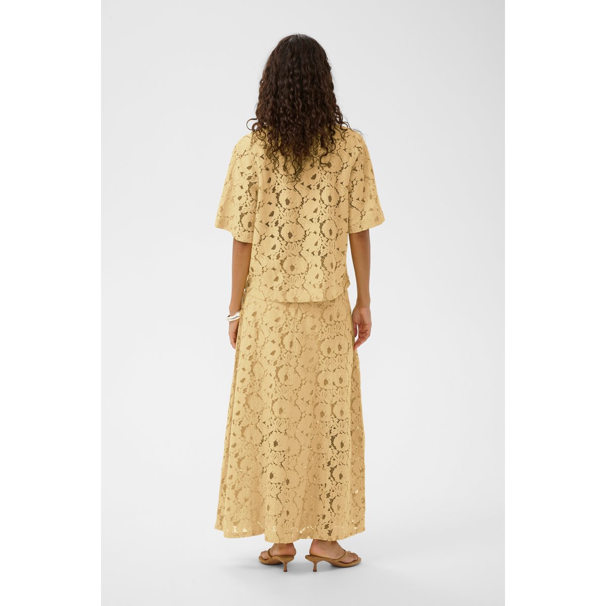 Jupe - tissage léger jaune reed yellow, SOAKED IN LUXURY