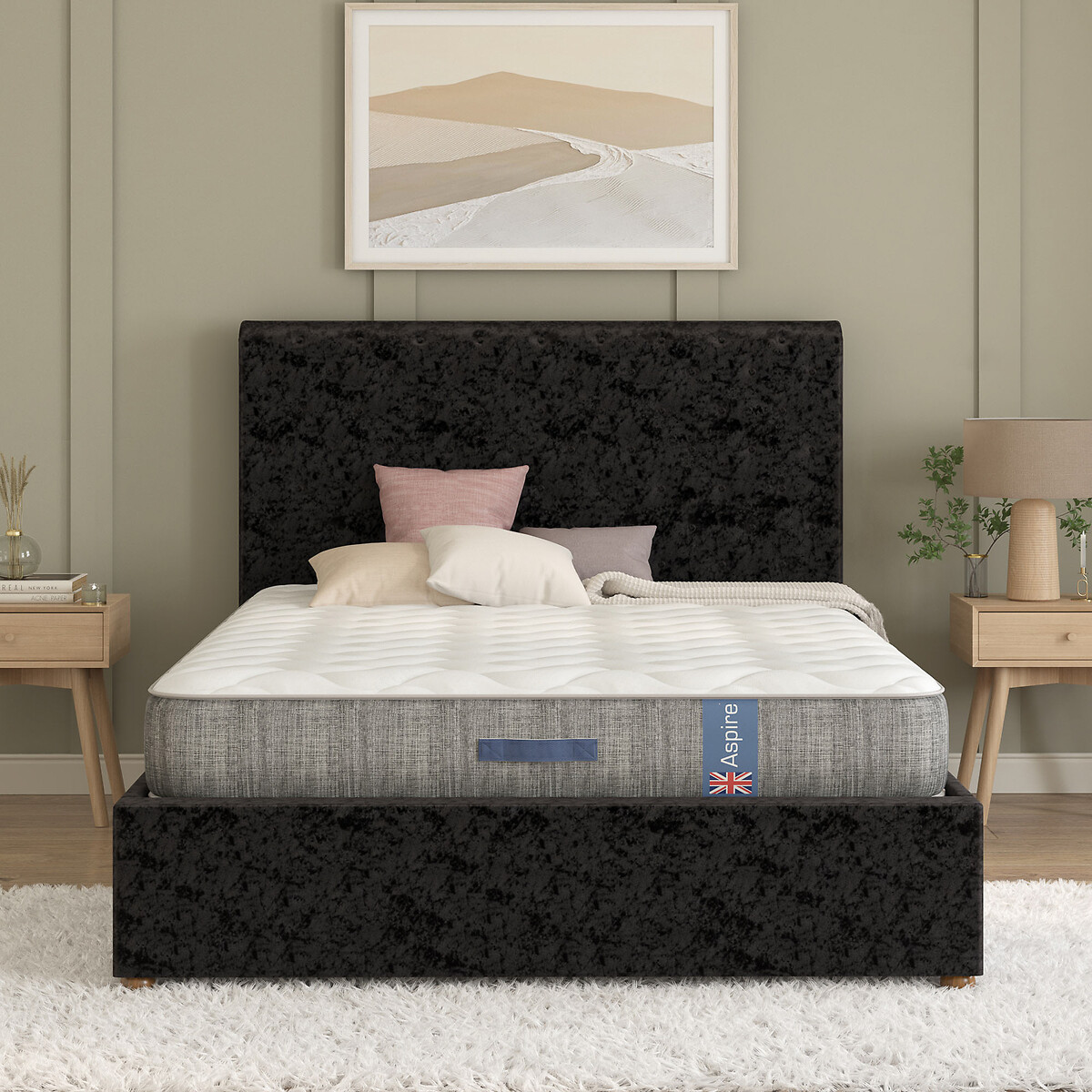 Natural Cooling Pocket+ Mattress white, ASPIRE