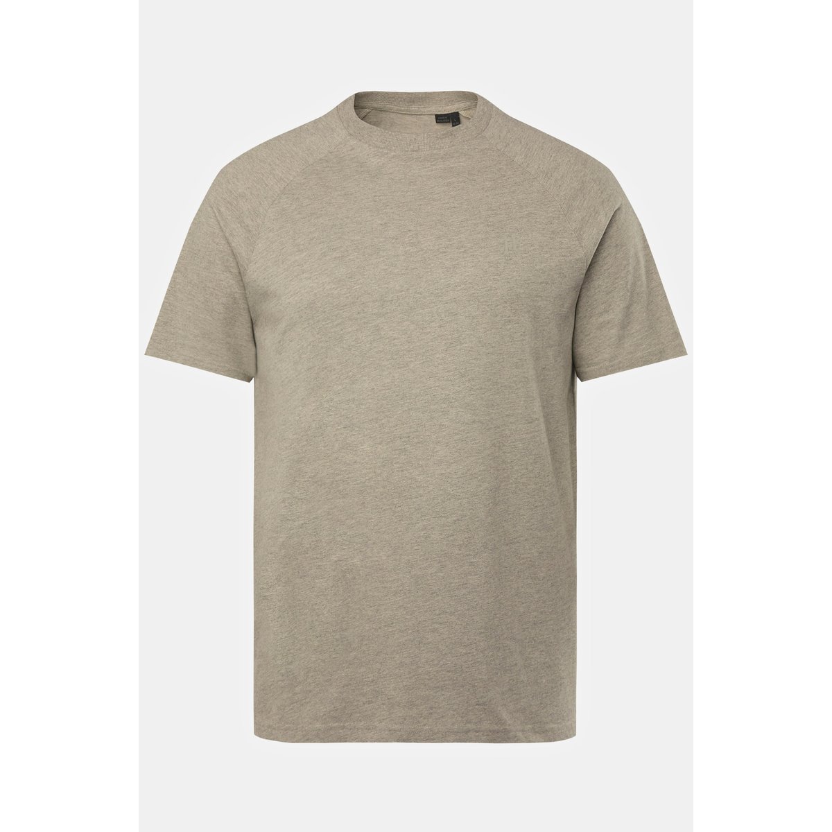 T-shirt à manches courtes. Col rond chiné naturel, JP1880
