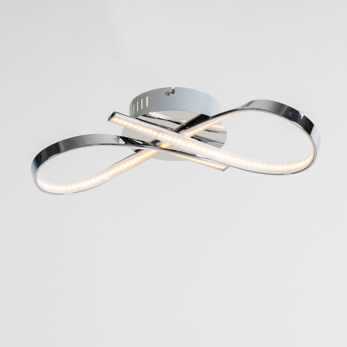 Splendide plafonnier dimmable - ACHT argenté / chromé, KOSILUM