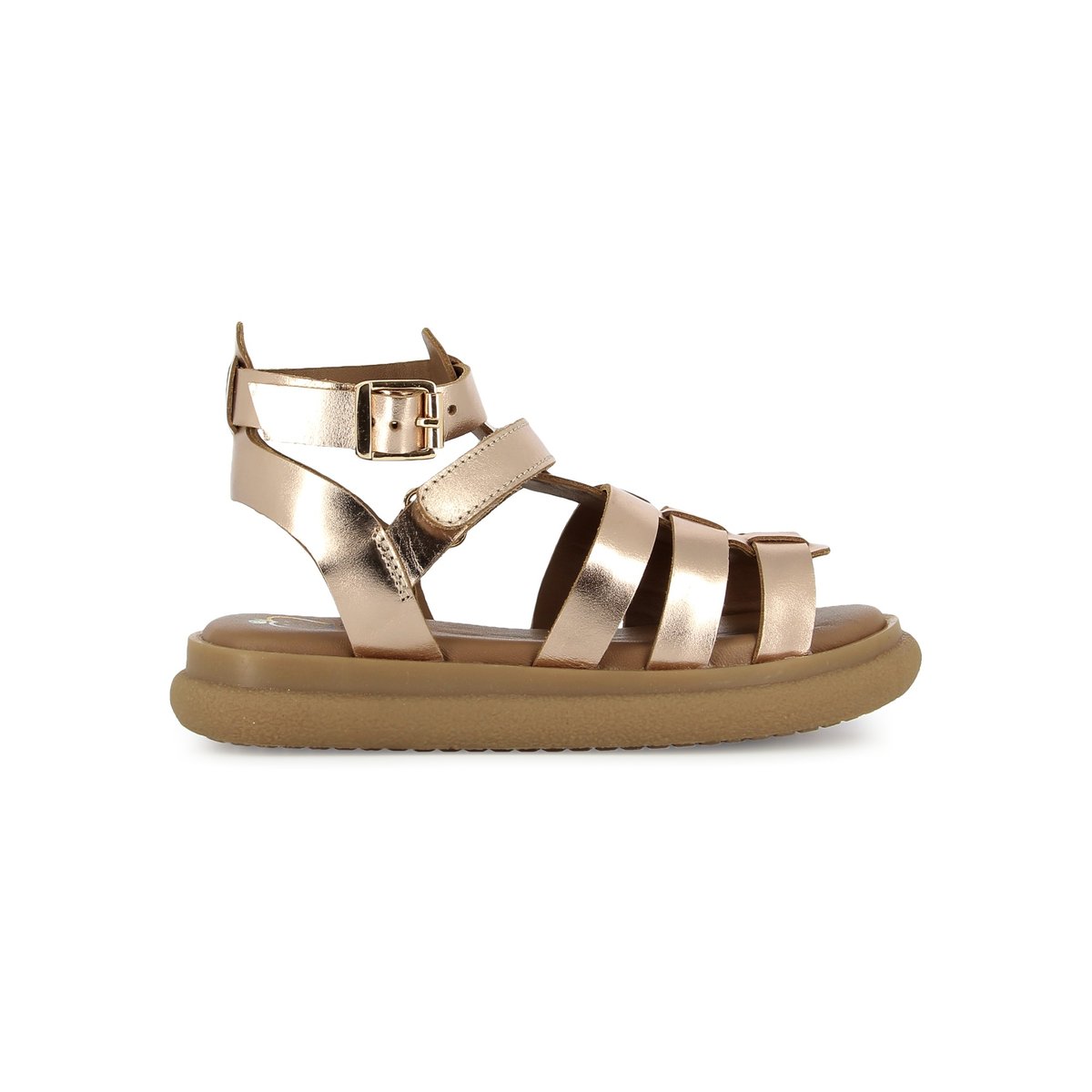 Sandales en cuir MAXIMUS TOP or rose, SHOO POM