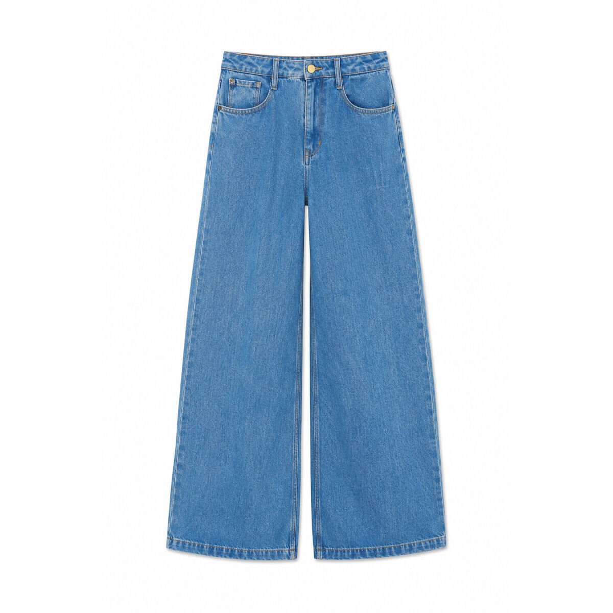 Jeans loose, large ZAZOU, longueur 34 blue, LE TEMPS DES CERISES