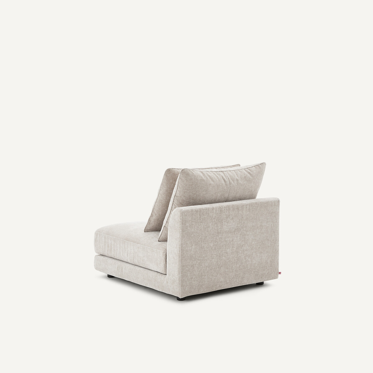 Chauffeuse modulable en velours chenille, TIBERIO gris clair, AM.PM