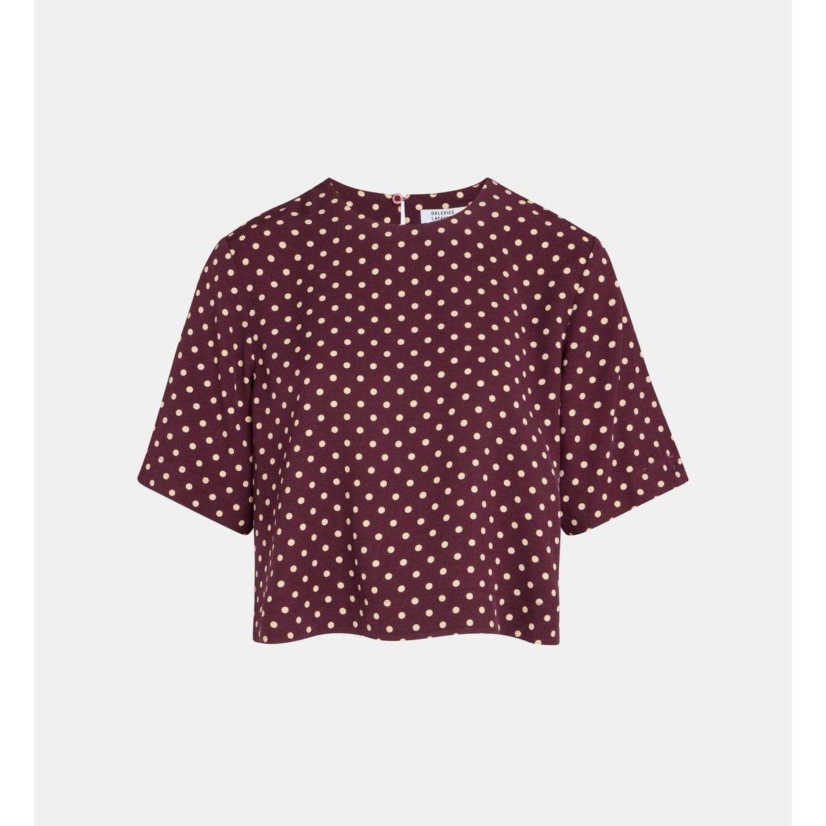 Top droit dashi dot bordeaux, GALERIES LAFAYETTE