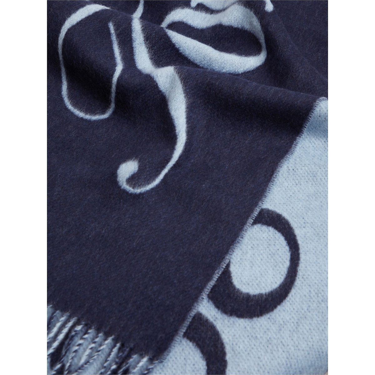Echarpe, TOMMY SCRIPT bleu marine, TOMMY HILFIGER
