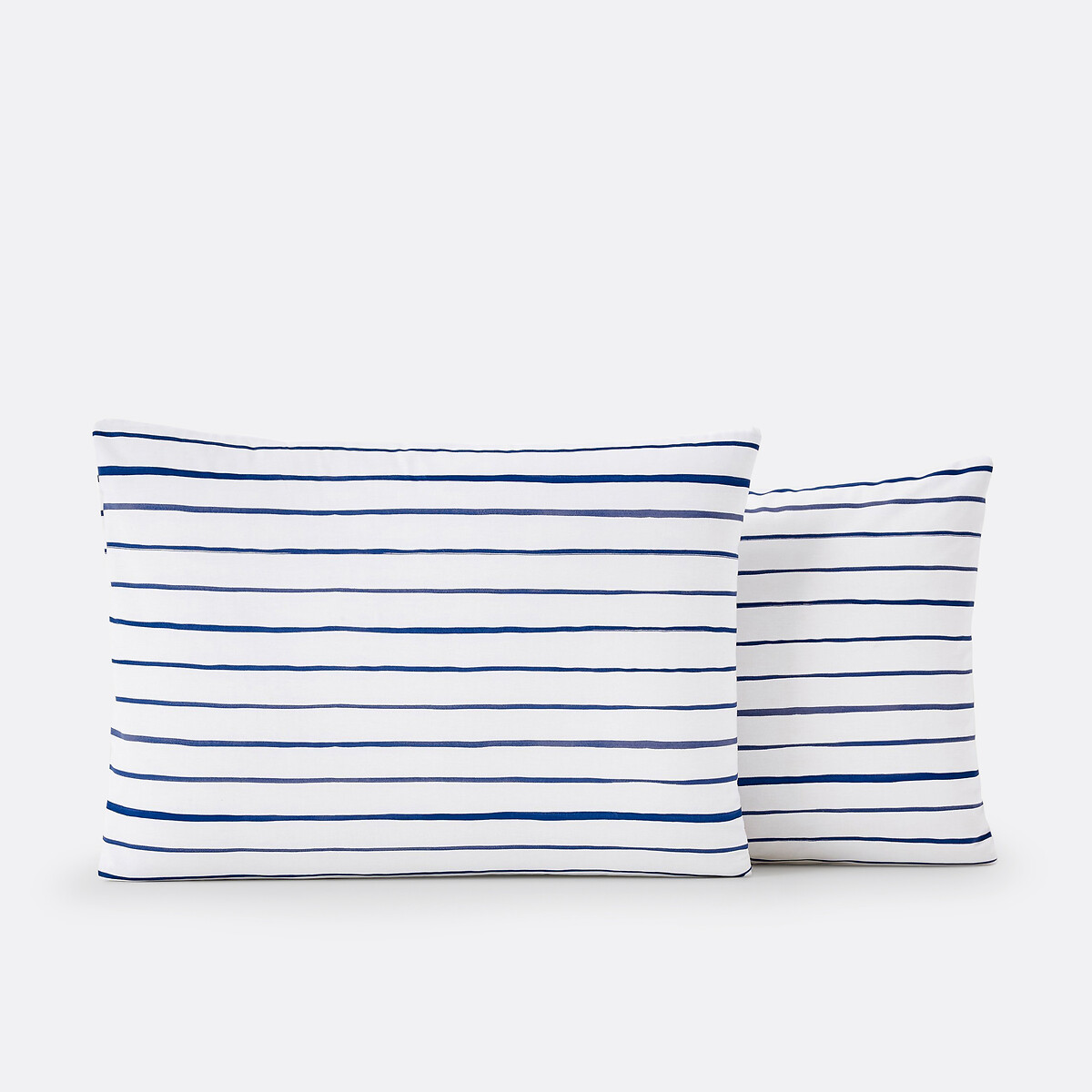 Taie pur coton, Glenans bleu/blanc, LA REDOUTE INTERIEURS