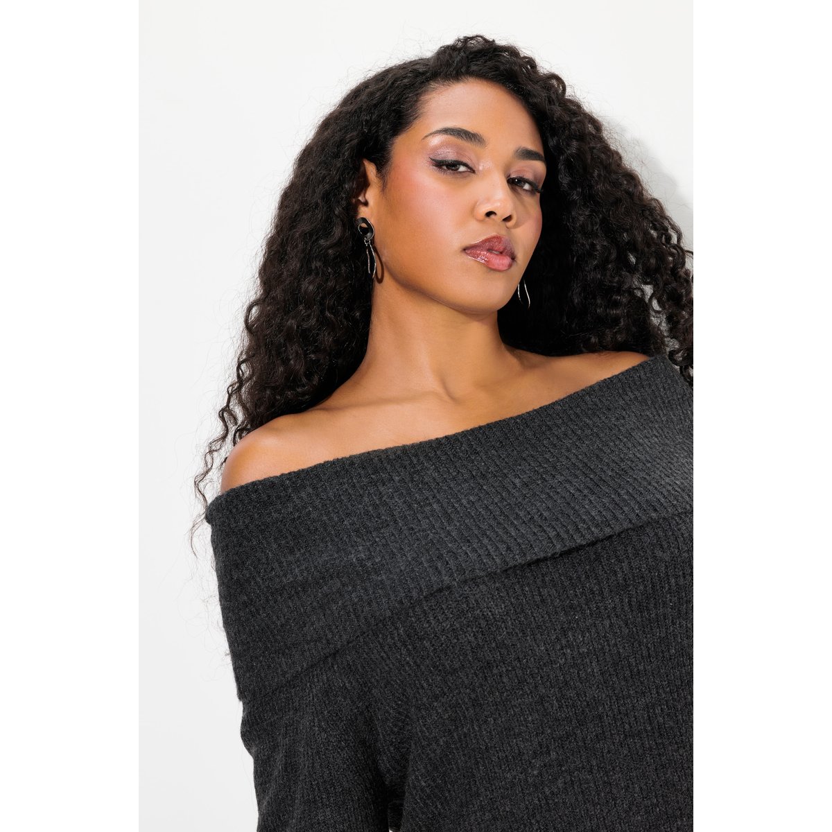 Pull à manches longues chiné anthracite, ULLA POPKEN