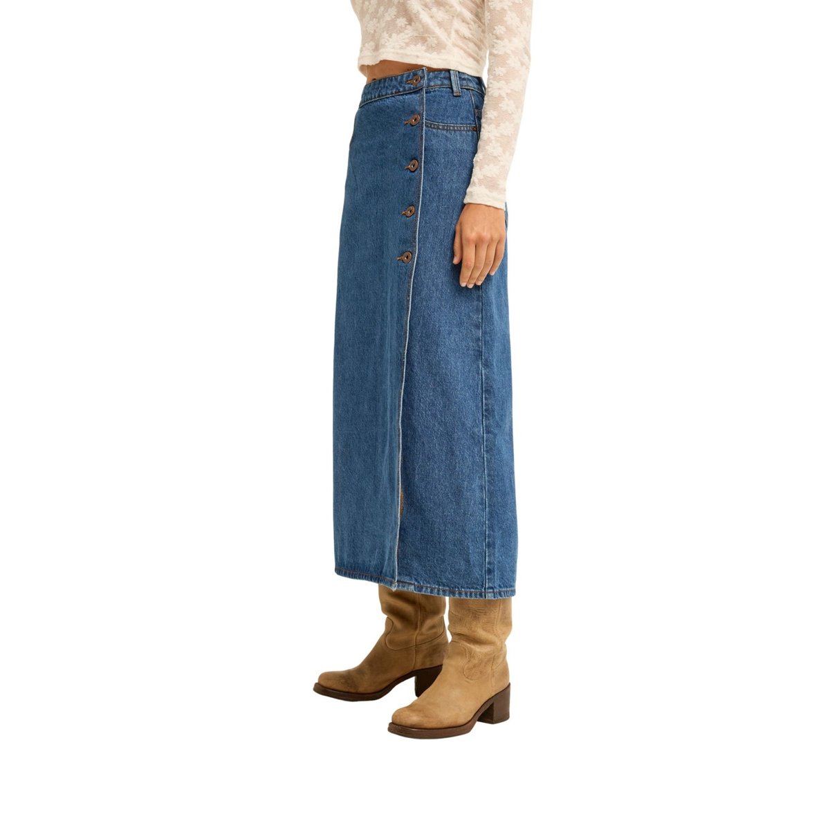 Jupe en jean DAY OFF bleu medium denim, BILLABONG