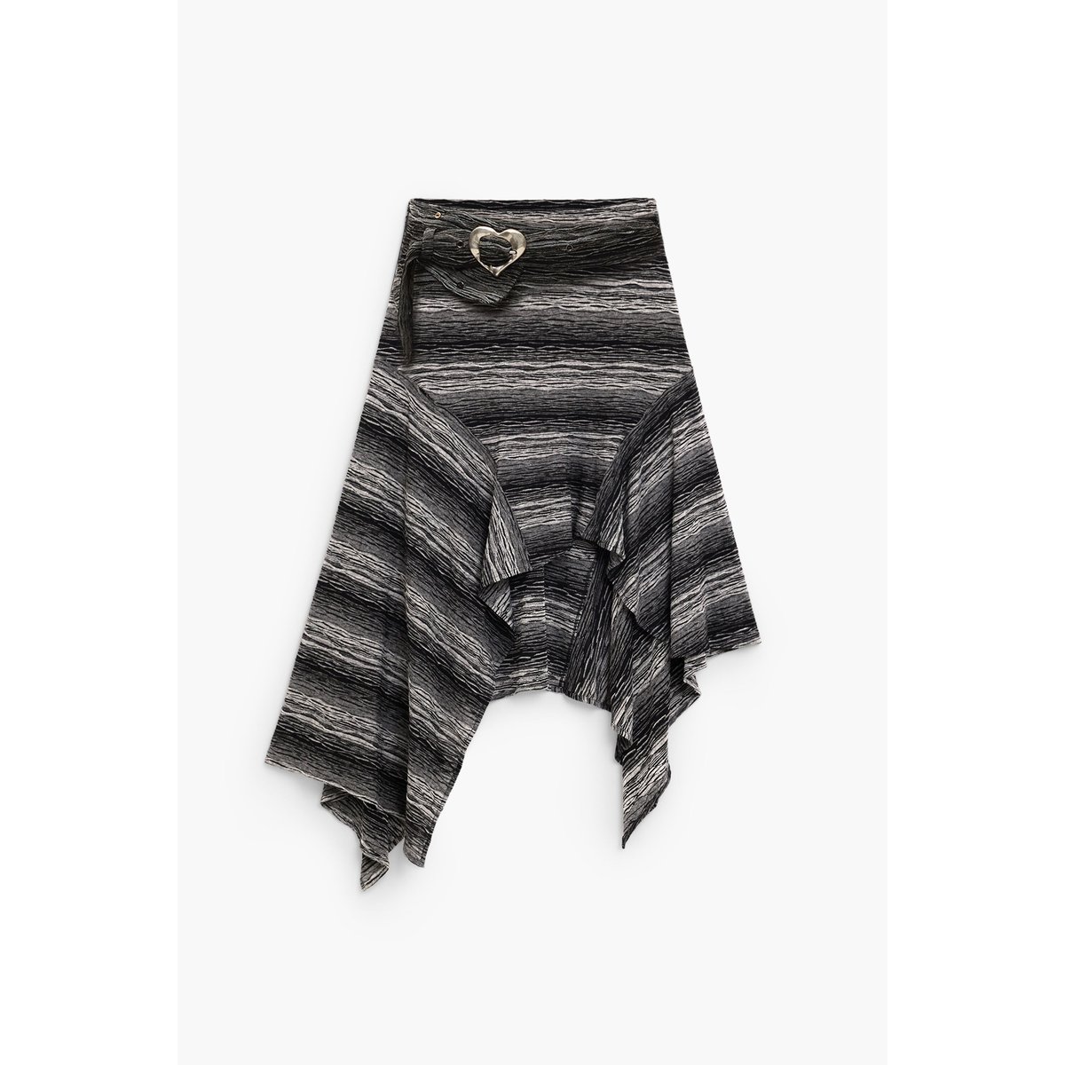 Jupe Asymétrique Maille noir, DESIGUAL