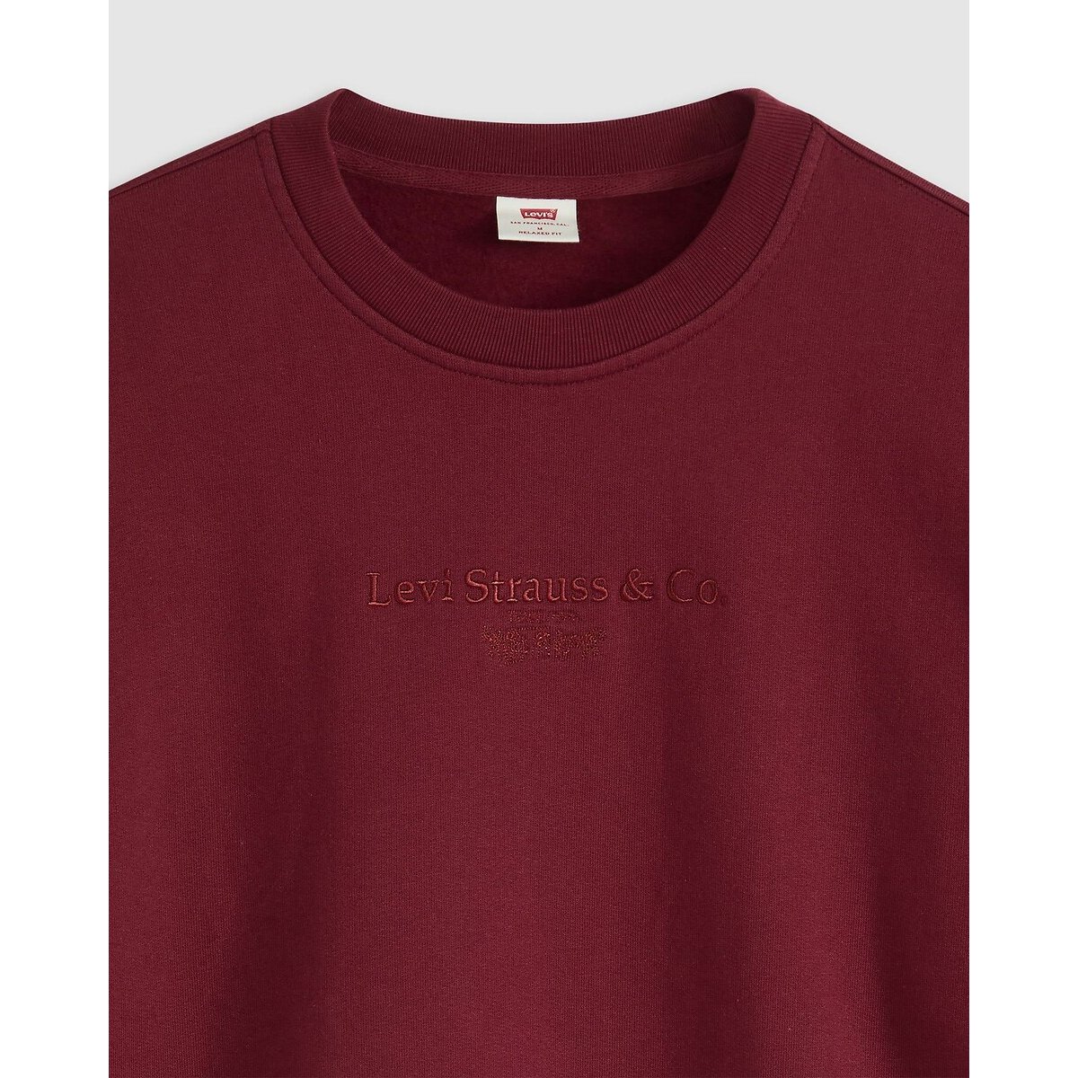 Sweat col rond bordeaux, LEVI'S