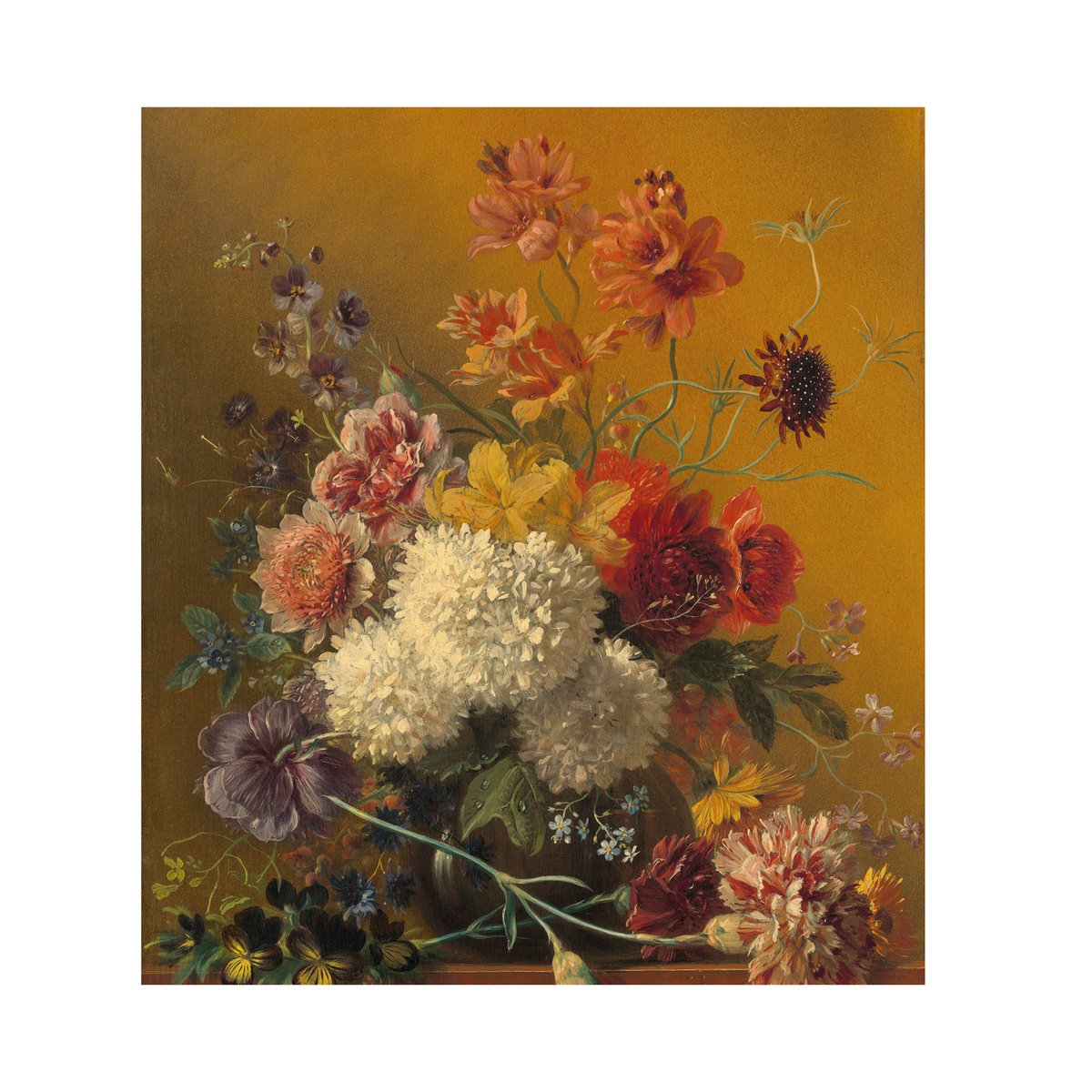 Papier peint panoramique Eléonore Tableau de maître couleurs d'automne, ART FOR THE HOME