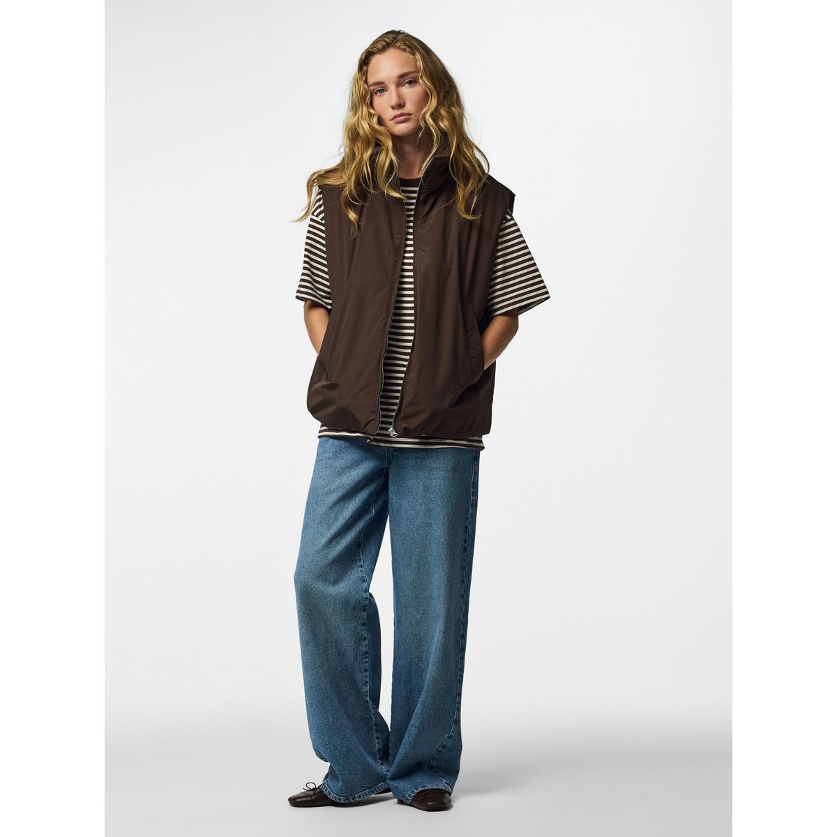 Gilet Sans Manches marron - hot fudge1, PIECES