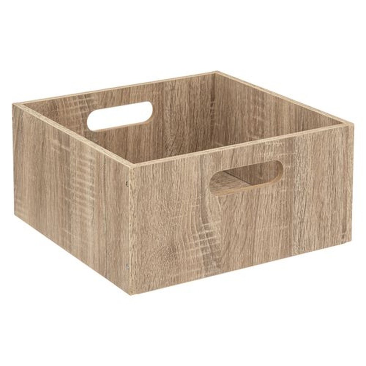 Lot de 6 boîtes de rangement carrées petite hauteur MIX'N MODUL beige, TOILINUX