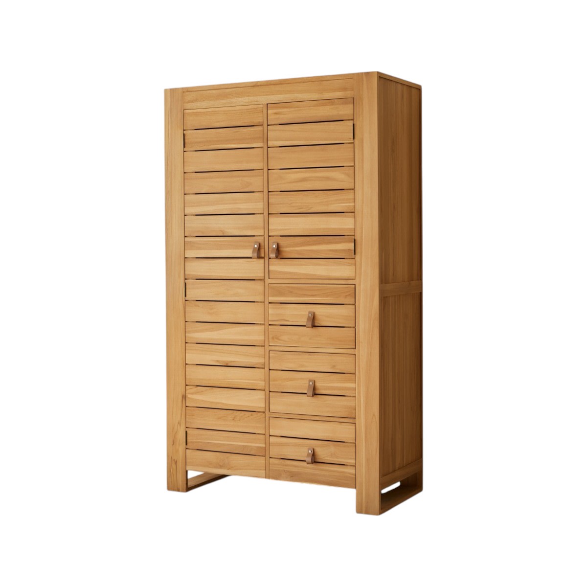 Armoire en Teck massif, MINIMALYS naturel, TIKAMOON