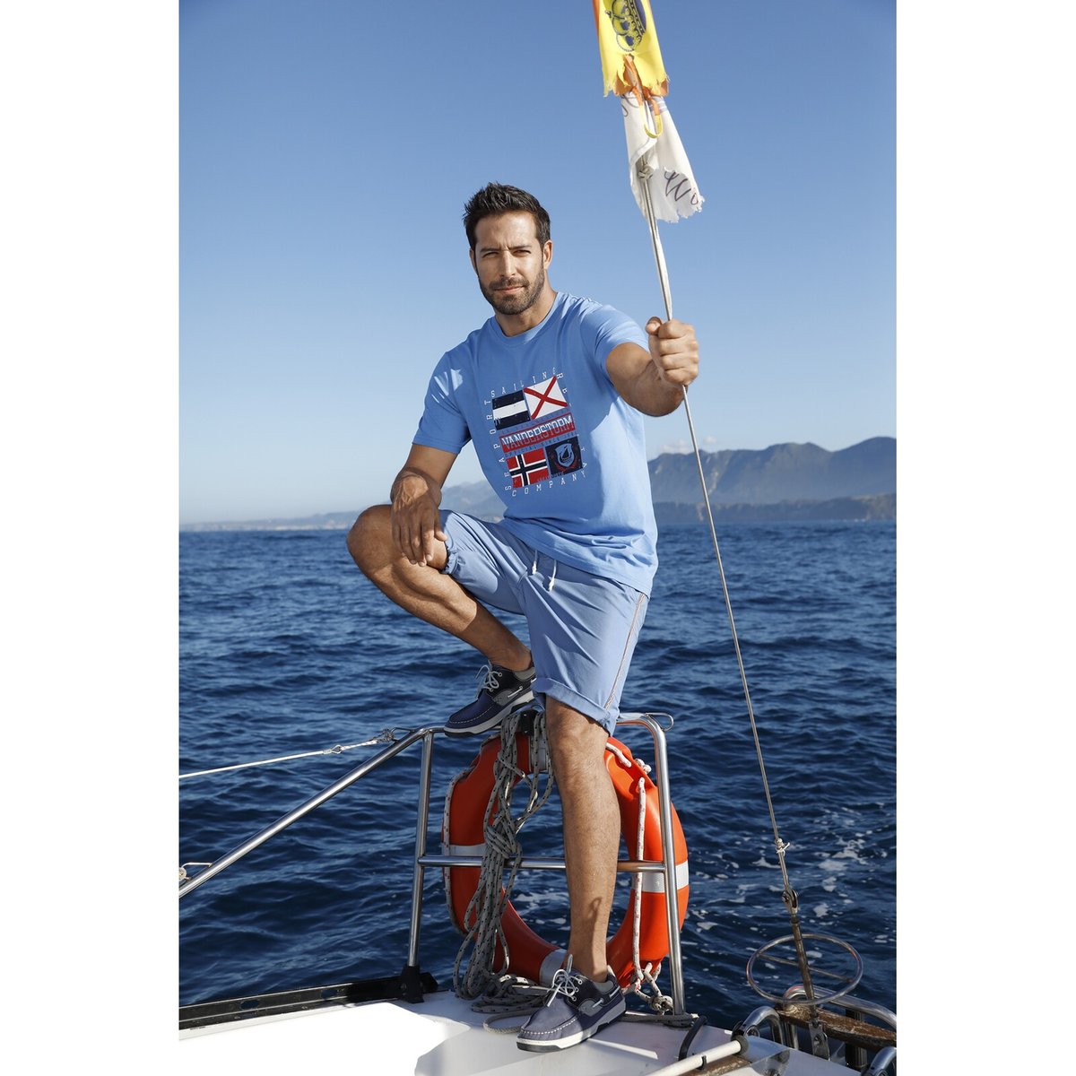 Lot de 2 T-shirts PREBEN bleu marine, JAN VANDERSTORM
