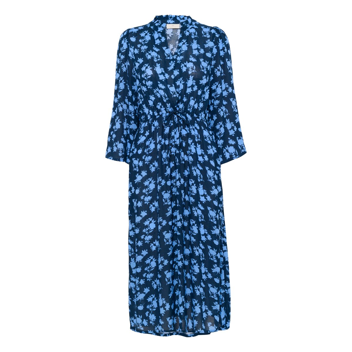 Dress bleu floral midnight m./ebbe&flow flower, KAFFE