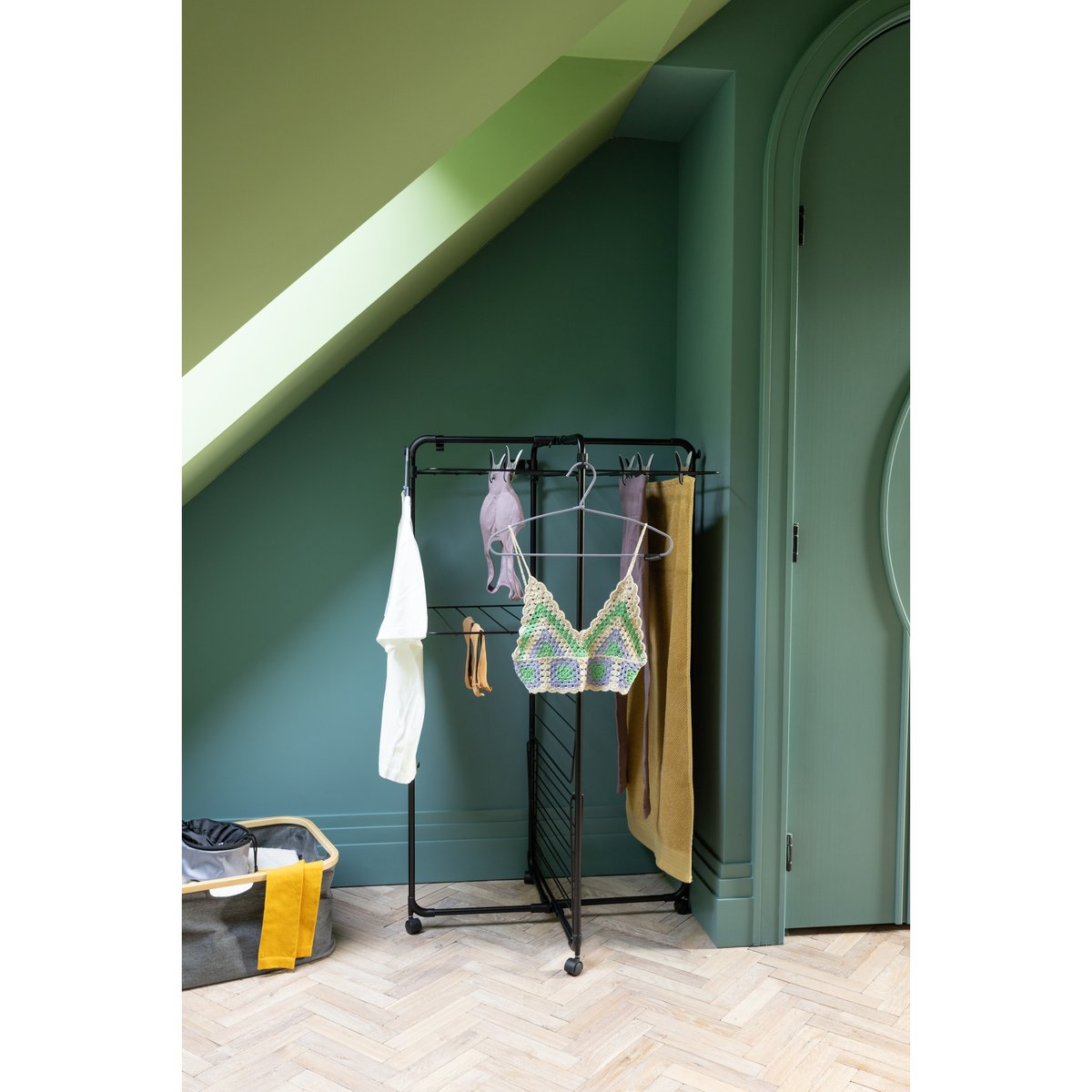Séchoir à linge HANGON matt black, BRABANTIA